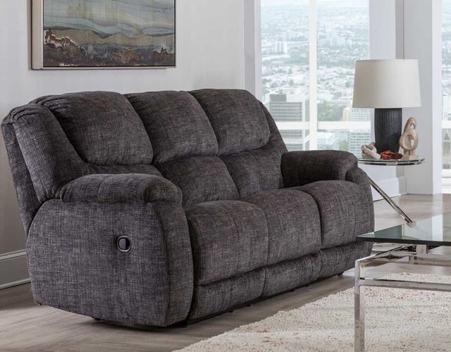 HomeStretch Apache Chocolate Manual Reclining Sofa-1