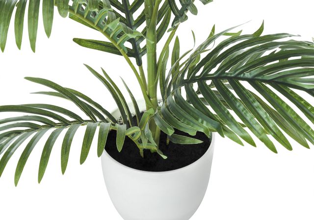 Monarch Specialties Inc. Green/White 28" Tall Artificial Potted Palm Tree-1