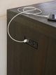 Modus Furniture Oxford Basalt Gray Gathering Table with USB Power-4