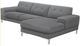 VIG Furniture Divani Casa Forli 2-Piece Gray Fabric Right-Arm Facing Sofa Sectional and Chaise-2
