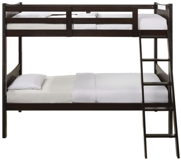 Elements International Sami Espresso Twin/Twin Youth Bunk Bed-1