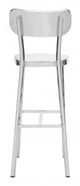 Zuo® Winter Polished Stainless Steel Set of 2 Bar Chair-2