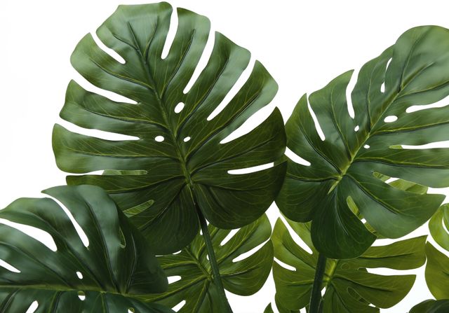 Monarch Specialties Inc. Green/Black 45" Artificial Potted Monstera Tree-2