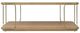 Hooker® Furniture Banyon Bay Desert Oak Cocktail Table with Brushed Brass Support-2