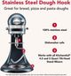 KitchenAid® Stainless Steel Dough Hook for Tilt-Head Stand Mixers-5