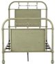 Liberty Furniture Vintage Series Antique Green Twin Youth Metal Bed-0