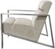Diamond Sofa® La Brea Brushed Stainless Steel/Champagne Accent Chair-1