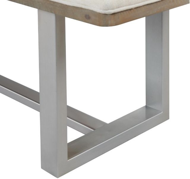 Riverside Furniture Intrigue Gray/Hazelwood/White Upholstered Dining Bench-3