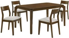 Coaster® Almonte 5-Piece Beige/Dark Brown Dining Set