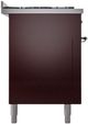 Ilve® Nostalgie II Series 60" Burgundy Pro Style Dual Fuel Range-1