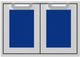 Hestan® AGSD Series 30" Prince Outdoor Double Storage Doors-0