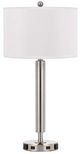 Cal® Lighting & Accessories Brushed Steel Nightstand Desk Lamp-0