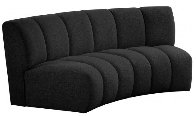 Meridian Furniture Infinity 2-Piece Black Modular Loveseat Set-0