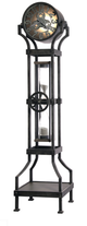 Howard Miller® Hourglass III Black/Grey Floor Clock-1