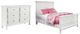 Signature Design by Ashley® Kaslyn 2-Piece White Full Panel Bed Set-0