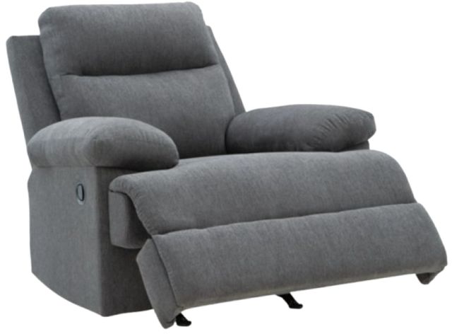 Signature Design by Ashley® Side-Swipe Charcoal Manual Rocker Recliner -1