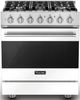 Viking® 3 Series 30" White Freestanding Liquid Propane Range-0