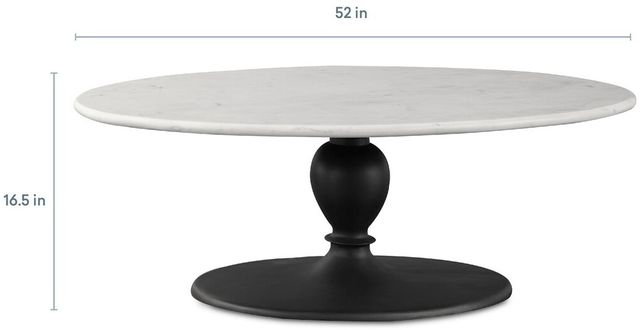 Bassett® Furniture Customizable Coventry Oval Cocktail Table-3