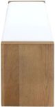 Modus Furniture One Bisque/White Slab Leg Upholstered Dining Bench-3