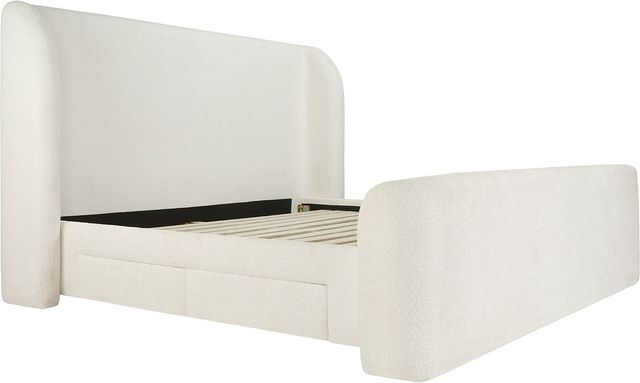 Moe's Home Collection Sophia Cream King Storage Bed-0