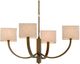 Currey & Company Simone Off-White/Painted Bronze Chandelier-0