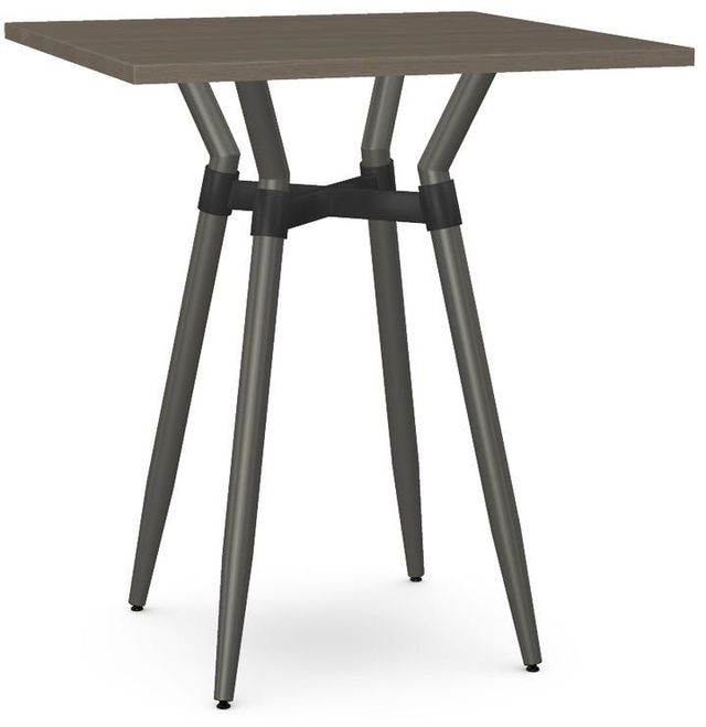 Amisco Customizable Link Solid Ash 42" Square Bar Table-0