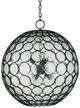 Currey & Company Clear/Satin Black Etude Orb Chandelier-1