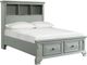 Elements International Calloway Gray Youth Full Storage Bed-0