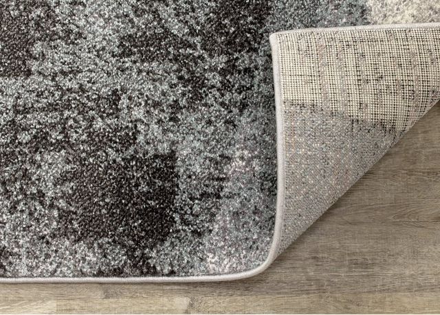 Kalora Interiors Soho Grey White Teal 2'0" x 3'7" Rug-4