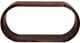Porter International Designs Ellipse Brown Console Table-3