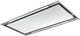 Faber Stratus Isola 36" White Glass Island Range Hood -0