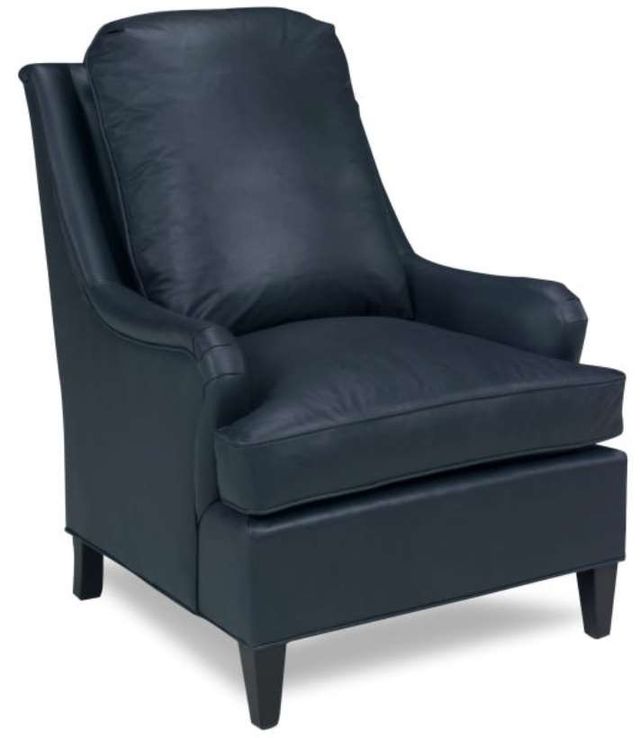 Parker Southern Drew Black Matte/Corona Blueberry Chair-0