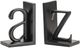 Crestview Collection A to Z Black Bookend Pair-0