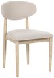 Classic Home Tiber 2-Piece Cream Washed Upholstered Dining Chair Set-2