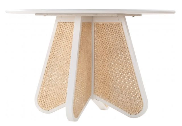 Meridian Furniture Butterfly White/Natural Dining Table-2
