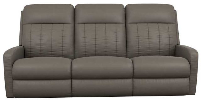 La-Z-Boy® Finley Otter Leather Power Wall Reclining Sofa with Headrest and Lumbar-1