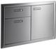 LYNX® Professional Ventana 36" Stainless Steel Door Drawer Combination-3