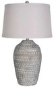 Lamps Per Se Antique Silver/White Wash Table Lamp-0