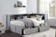 Homelegance® Orion Gray Youth Twin Storage Bookcase Corner Bed-1