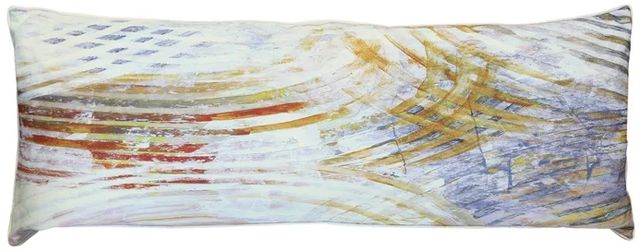 Stylecraft Norman Wyatt Home Blue/White/Yellow Designer Lumbar Pillow-0