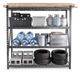 Gladiator® Hammered Granite 90" x 90" Heavy Duty Mega Rack with Four Adjustable Shelves-1