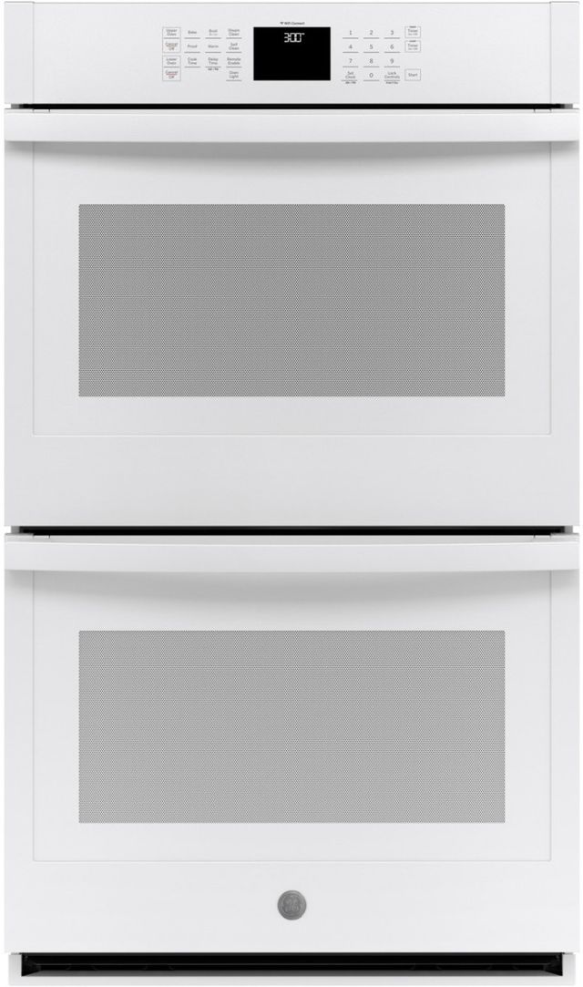 GE® 30" White Electric Built In Double Oven-0