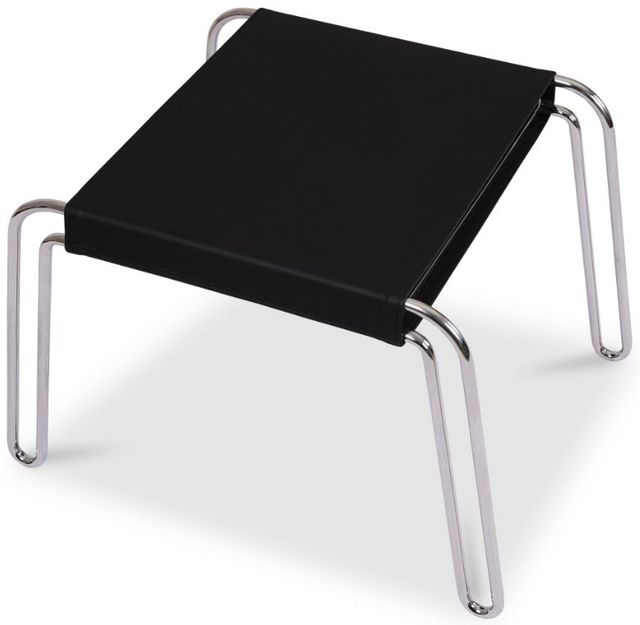 Moe's Home Collection Petra Black Leather Stool-3
