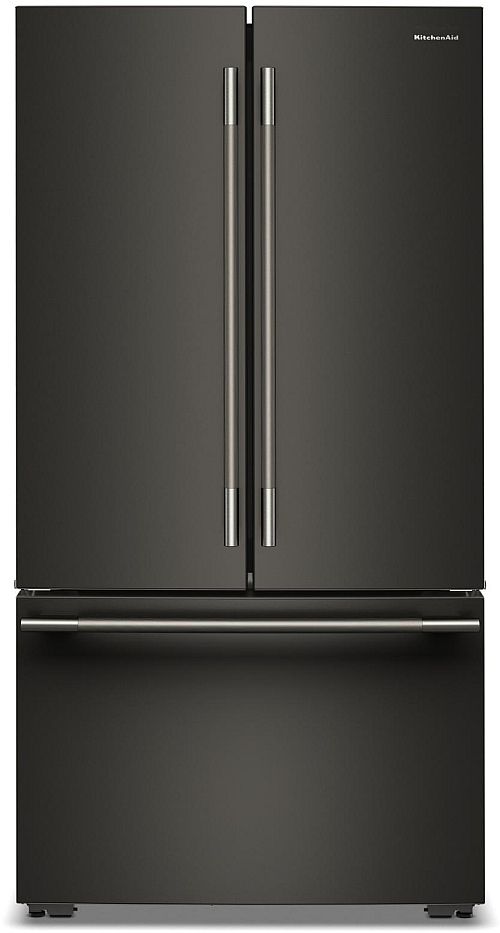 KitchenAid® 36" 24.8 Cu. Ft. Black Ore Counter Depth French Door Refrigerator with Internal Water Dispenser-0