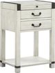 Magnussen Home® Chesters Mill Alabaster/Aged Iron Open Nightstand-0