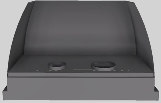 Vent-A-Hood® Designer Series 48" Gunsmoke Wall Mounted Range Hood-3