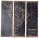 A & B Home South America 3-Piece Distressed Black/Brown Continental Wall Panel Set-0