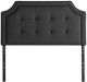 Malouf® Carlisle Charcoal Queen Headboard-0