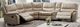 Furniture of America® Jerominus 6-Piece Beige Reclining Sectional Sofa Set-0