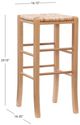 Linon Venezia 2-Piece Natural Rush Seat Backless Bar Stool Set-2